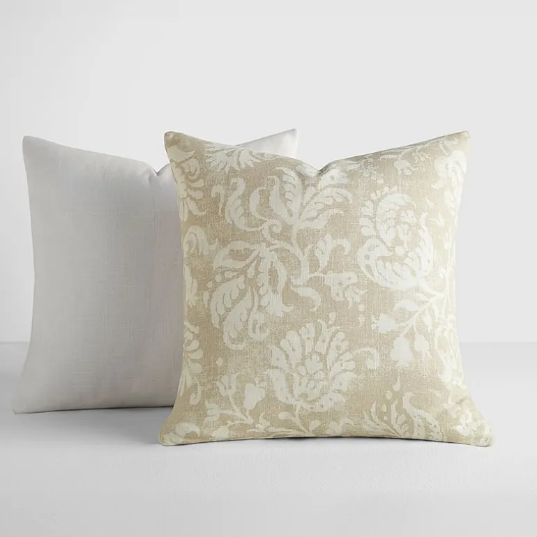 Casual Comfort Distressed Floral 2-pc. Square Throw Pillow Set