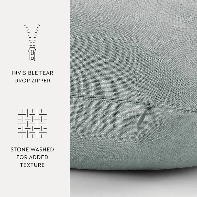Casual Comfort Distressed Stonewash Cotton Decor Throw Pillow