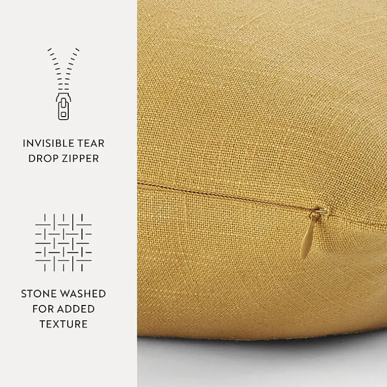 Casual Comfort Distressed Stonewash Cotton Decor Throw Pillow
