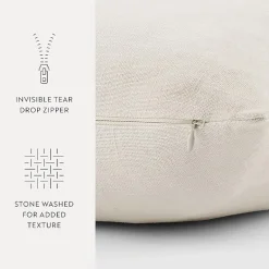 Casual Comfort Distressed Stonewash Cotton Decor Throw Pillow