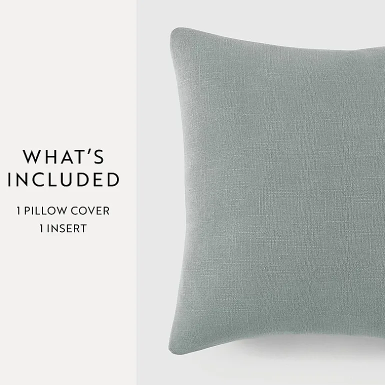 Casual Comfort Distressed Stonewash Cotton Decor Throw Pillow