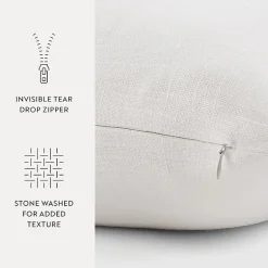 Casual Comfort Distressed Stonewash Cotton Decor Throw Pillow