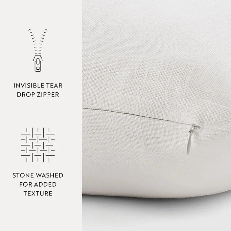 Casual Comfort Distressed Stonewash Cotton Decor Throw Pillow