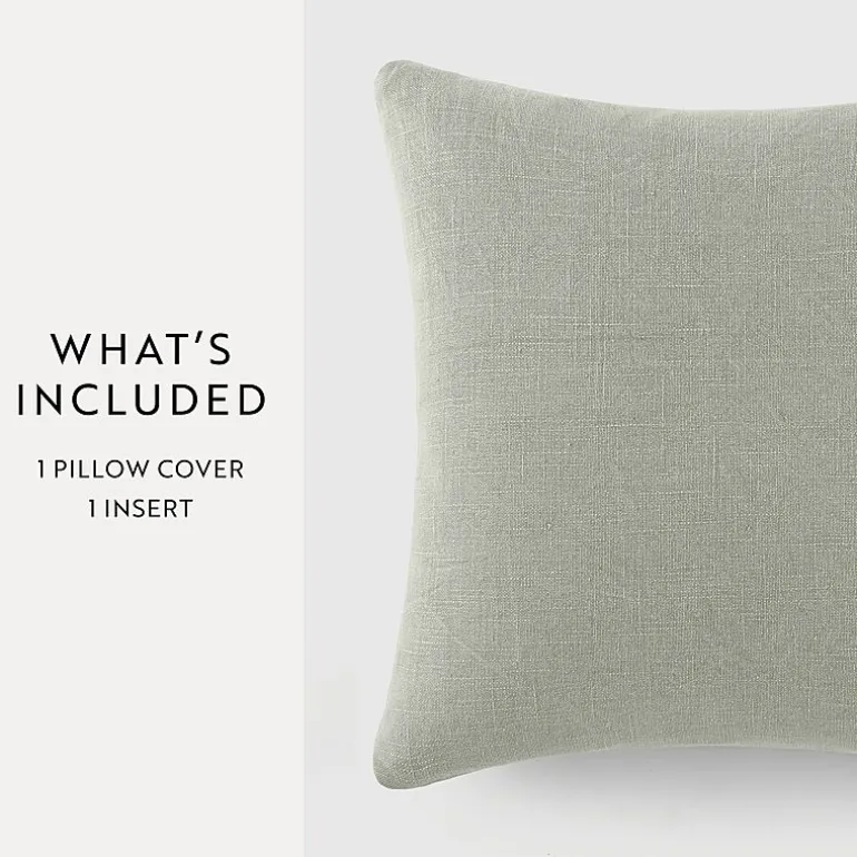 Casual Comfort Distressed Stonewash Cotton Decor Throw Pillow