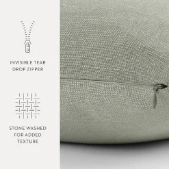 Casual Comfort Distressed Stonewash Cotton Decor Throw Pillow