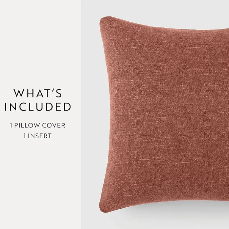 Casual Comfort Distressed Stonewash Cotton Decor Throw Pillow