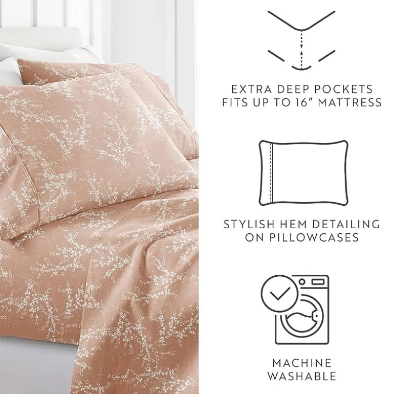 Casual Comfort Distressed Willow Patterned Sheet Set