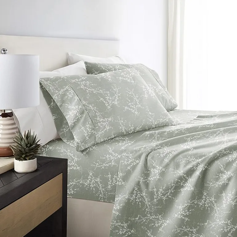 Casual Comfort Distressed Willow Patterned Sheet Set