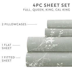 Casual Comfort Distressed Willow Patterned Sheet Set