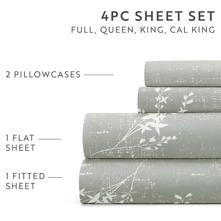Casual Comfort Distressed Willow Patterned Sheet Set