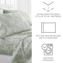 Casual Comfort Distressed Willow Patterned Sheet Set