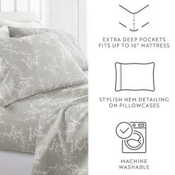 Casual Comfort Distressed Willow Patterned Sheet Set