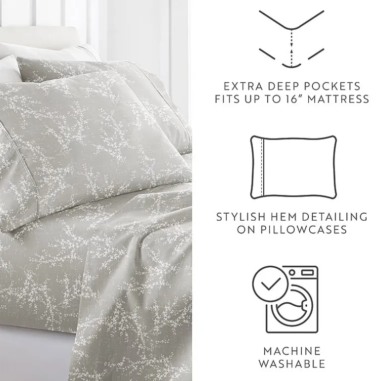 Casual Comfort Distressed Willow Patterned Sheet Set