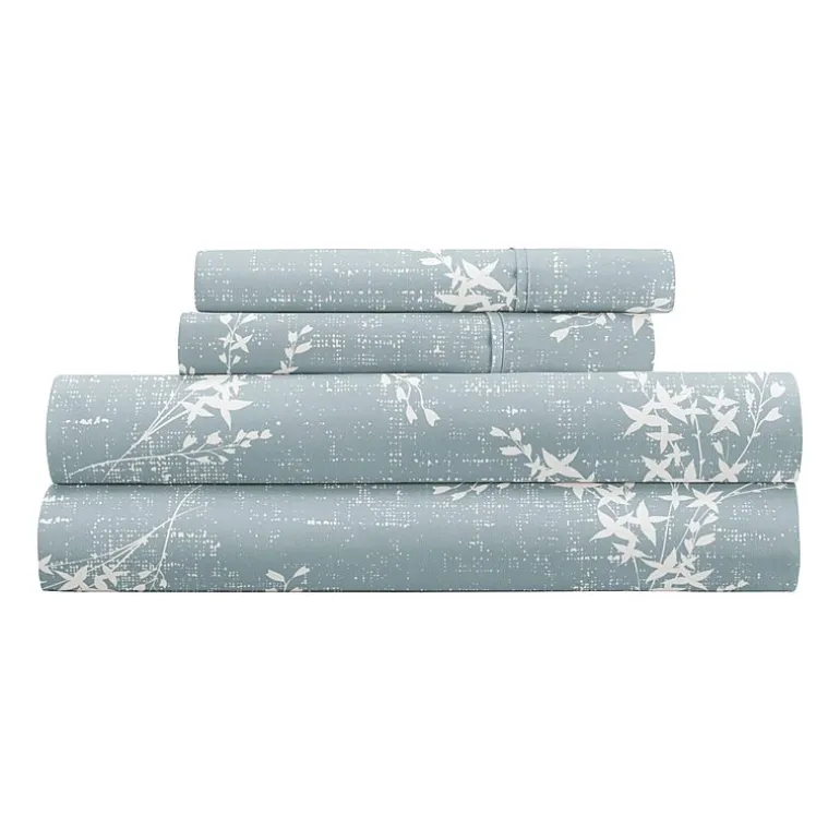 Casual Comfort Distressed Willow Patterned Sheet Set