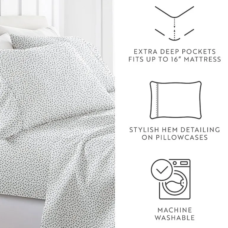 Casual Comfort Ditsy Floral Patterned Sheet Set