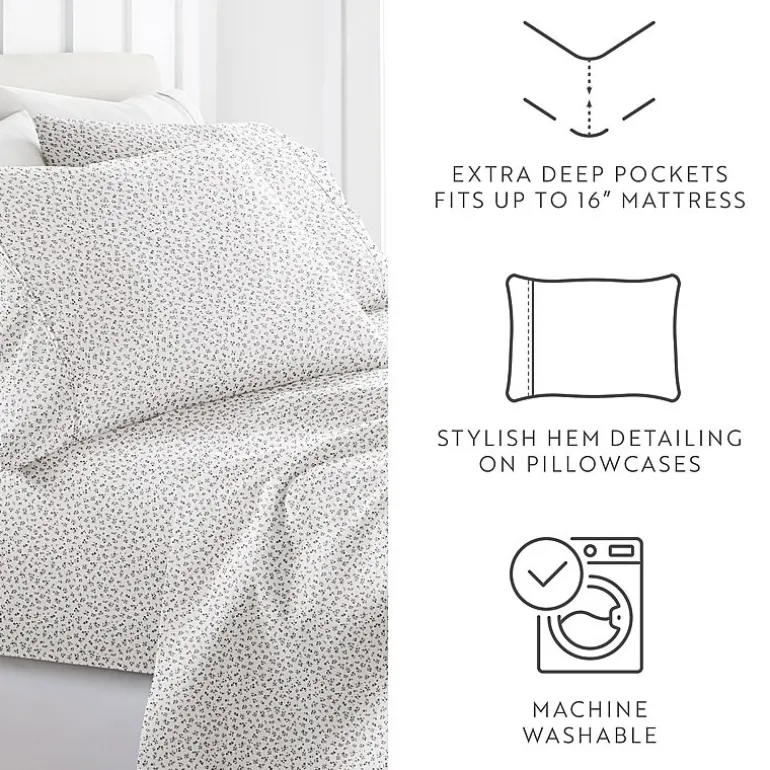 Casual Comfort Ditsy Floral Patterned Sheet Set