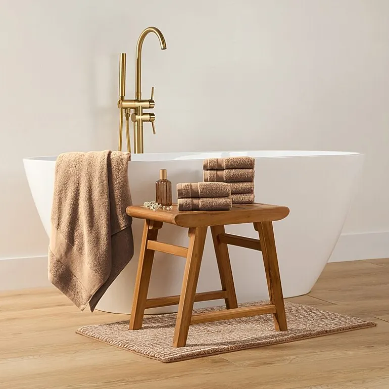 Casual Comfort Essential 6-Piece 100% Cotton Ultra Soft Washcloth Towel Set