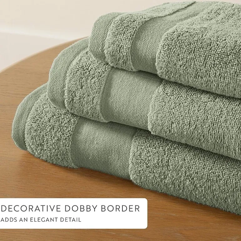 Casual Comfort Essential 6-Piece 100% Cotton Ultra Soft Washcloth Towel Set