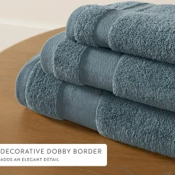 Casual Comfort Essential 6-Piece 100% Cotton Ultra Soft Washcloth Towel Set