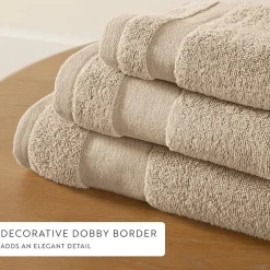 Casual Comfort Essential 6-Piece 100% Cotton Ultra Soft Washcloth Towel Set