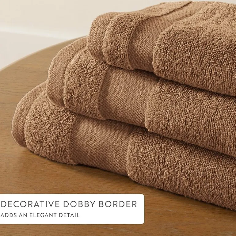 Casual Comfort Essential 6-Piece 100% Cotton Ultra Soft Washcloth Towel Set