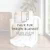 Casual Comfort Faux Fur Tie Dye Reversible Extra Weight Throw Blanket