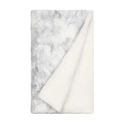 Casual Comfort Faux Fur Tie Dye Reversible Extra Weight Throw Blanket