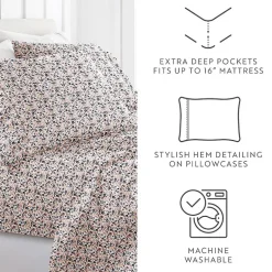 Casual Comfort Floral Dream Patterned Sheet Set