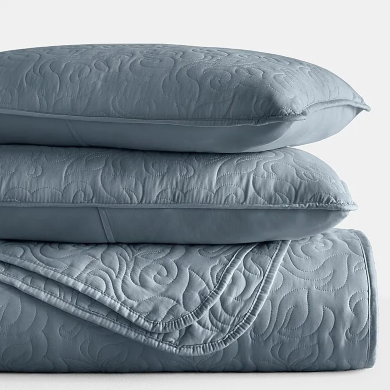 Casual Comfort Floral Stitch Quilt Set