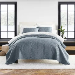 Casual Comfort Floral Stitch Quilt Set