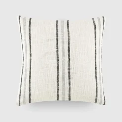 Casual Comfort Framed Stripe Yarn Dyed Square Throw Pillow