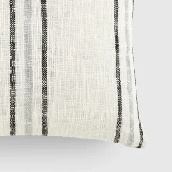 Casual Comfort Framed Stripe Yarn Dyed Square Throw Pillow