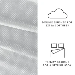 Casual Comfort Heart Pattern Deep Pocket Sheet Set