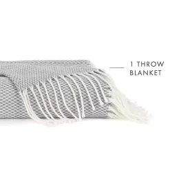 Casual Comfort Herringbone Lightweight Throw