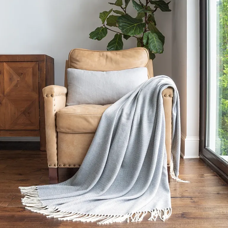 Casual Comfort Herringbone Lightweight Throw