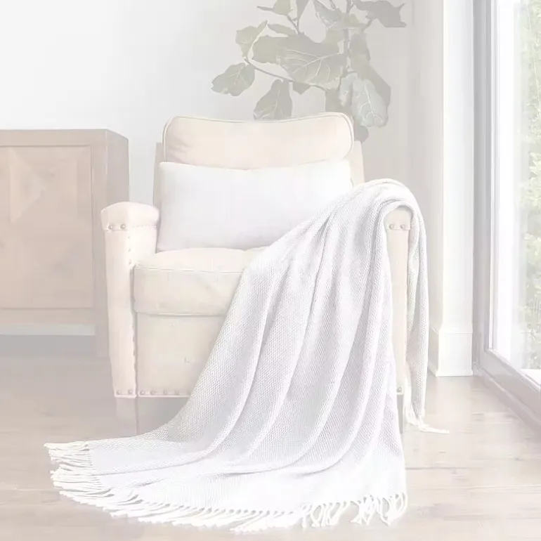 Casual Comfort Herringbone Lightweight Throw