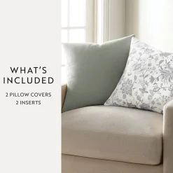 Casual Comfort Jacobean Floral 2-pc. Square Throw Pillow Set