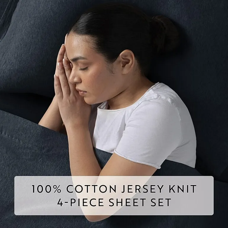 Casual Comfort Jersey Knit Deep Pocket Sheet Set