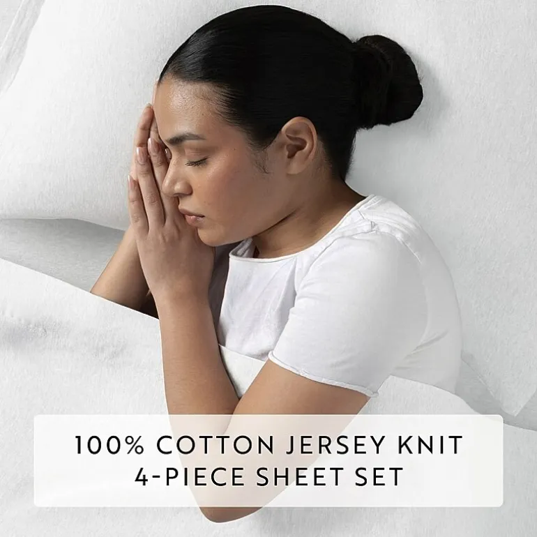 Casual Comfort Jersey Knit Deep Pocket Sheet Set