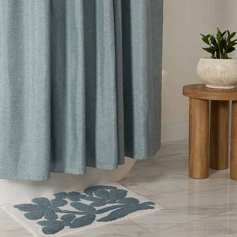 Casual Comfort Linen-Look Solid Shower Curtain