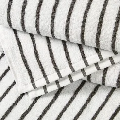 Casual Comfort 4-Pack Cabana Stripe Beach Pool Towels - 100% Absorbent Cotton, 35 X 65