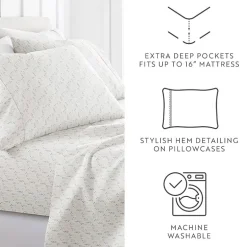 Casual Comfort Painted Meadow Patterned Sheet Set