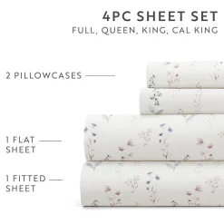 Casual Comfort Painted Meadow Patterned Sheet Set