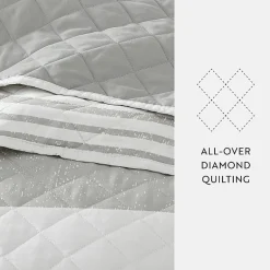 Casual Comfort Pattern Reversible Contemporary Lightweight 3 Pc. Quilt Set