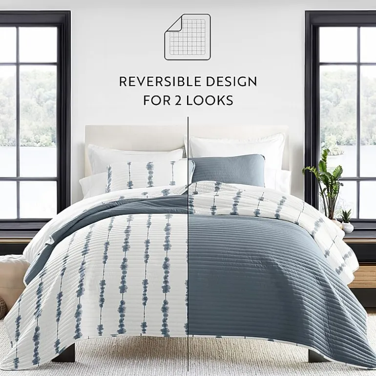 Casual Comfort Pattern Reversible Contemporary Lightweight 3 Pc. Quilt Set