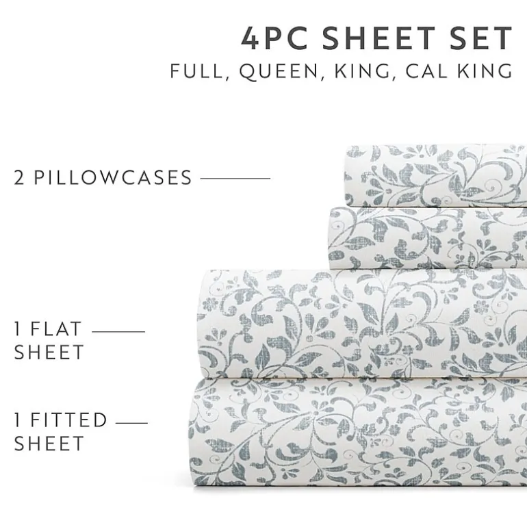 Casual Comfort 4-Pc Ultra Soft Pattern Sheet Set