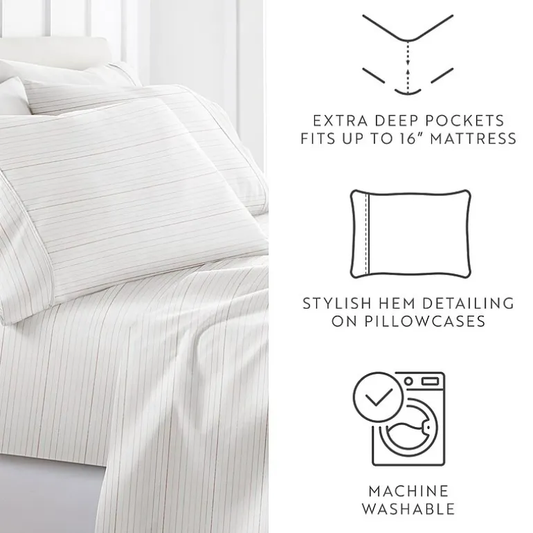 Casual Comfort 4-Pc Ultra Soft Pattern Sheet Set