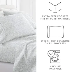 Casual Comfort 4-Pc Ultra Soft Pattern Sheet Set