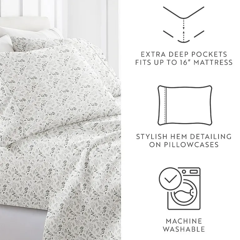 Casual Comfort 4-Pc Ultra Soft Pattern Sheet Set