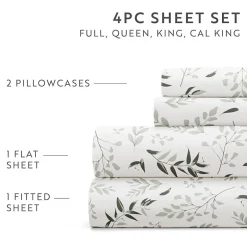 Casual Comfort 4-Pc Ultra Soft Pattern Sheet Set